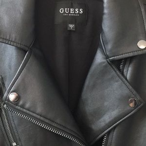 Black Guess Moto Jacket size Small